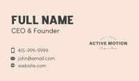 Hipster Shadow Wordmark Business Card Image Preview