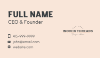 Hipster Shadow Wordmark Business Card Image Preview