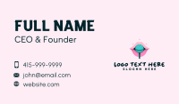 Sweet Pastel Lips Lollipop Business Card