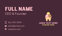 Ice Cream House  Business Card Design