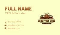 Real Estate Hammer Carpentry Business Card