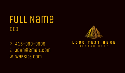 Premium Pyramid Corporate Business Card