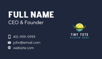 Sunset Floating Palm Leaf Business Card