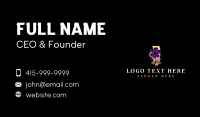 Illinois Violet Flower Business Card