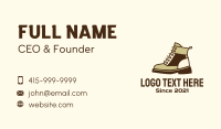Hiking Shoes Business Card example 2
