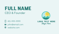 Sun Beach Surfing  Business Card