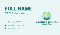 Sun Beach Surfing  Business Card