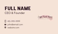 Brush Stroke Beauty Business Card Design