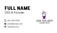 Blueberry Juice Drink Business Card