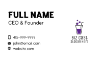 Blueberry Juice Drink Business Card