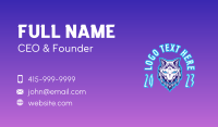 Beast Wolf Mascot Business Card Design