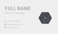 Hex Atomic Badge Business Card Design