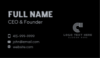 Professional Stripe Company Business Card