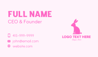 Pink Rabbit Business Card example 4
