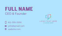 Cyber Messaging Lettermark Business Card
