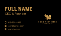 Gradient Gold Griffin Business Card