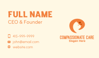 Orange Cat Pet Care Business Card Image Preview