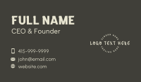 Urban Brush Wordmark Business Card Design