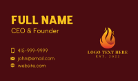 Blazing Fire Flaming  Business Card Design