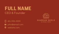 Burger Food Snack Business Card Design