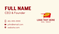 Fast Food Pizza Cart  Business Card