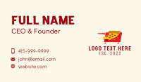 Fast Food Pizza Cart  Business Card Design