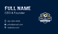 Soccer Ball Sports League Business Card Design