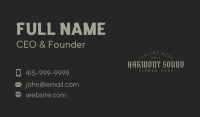 Classic Gothic Wordmark Business Card