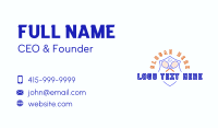 Tennis Sports Shield Business Card