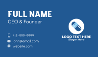 Blue Web Server Pill Business Card