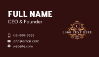 Premium Crest Boutique Business Card