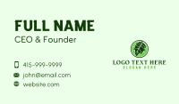 Oak Leaf Emblem Business Card Design