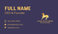 Golden Unicorn Creature Business Card