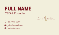 Handwritten Overlap Wordmark Business Card Design