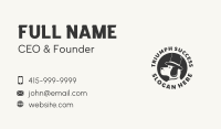 Top Hat Dog Puppy Business Card Design