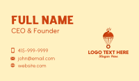 Cupcake Parachute Bakery Business Card Design