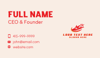 Fire Shoe Race Business Card Design