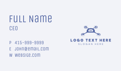 Aerial Drone Quadcopter Business Card Image Preview