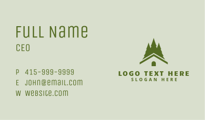 House Landscaping Trees Business Card Image Preview