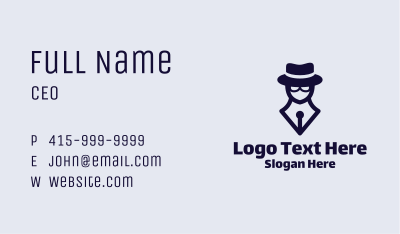 Detective Pen Business Card Image Preview