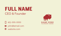 Bison Buffalo Wild Business Card