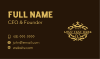 Deluxe Ornate Crest Business Card