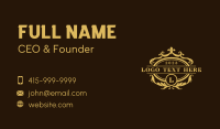 Deluxe Ornate Crest Business Card Design