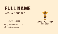 Tribal Totem Pole  Business Card