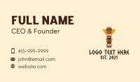 Tiki Bar Business Card example 3