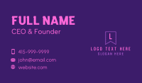 Minimal Business Card example 4