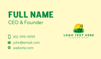 Lawn Mower Landscaping Business Card