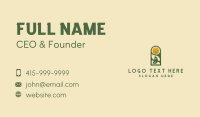 Sun Field Plant Sprout Business Card