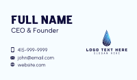 Water Droplet Technology Business Card Design