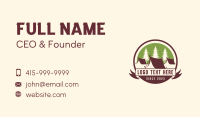 Forest Camping Tent Business Card